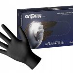 Manusi nitril mecanic auto negre/portocaliu 8g Gripzzly 50buc