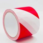 Banda avertizare alb/rosu 200M