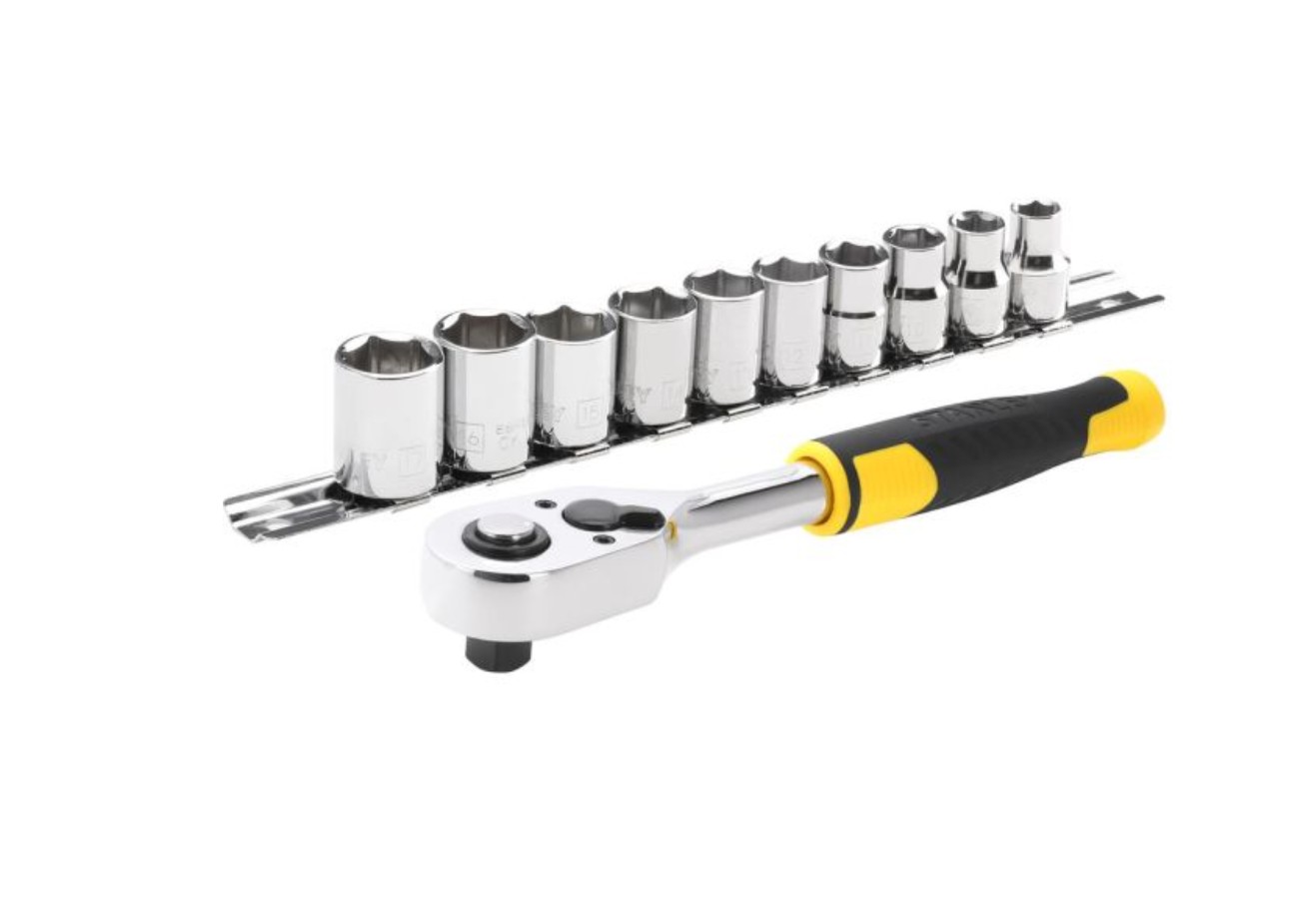 Set cheie cu clichet Stanley STMT82670-0, 3/8", 10 chei tubulare 8-17 mm - imagine 2